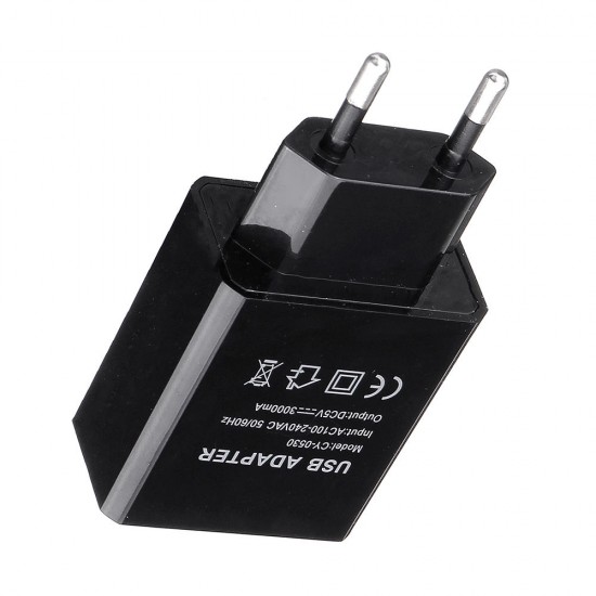EU 5V 3A USB Charger Power Adapter for Tablet Smartphone EU 5V 3A USB Charger Power Adapter for Tablet Smartphone