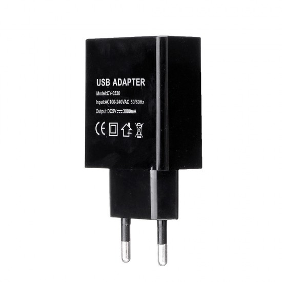 EU 5V 3A USB Charger Power Adapter for Tablet Smartphone EU 5V 3A USB Charger Power Adapter for Tablet Smartphone