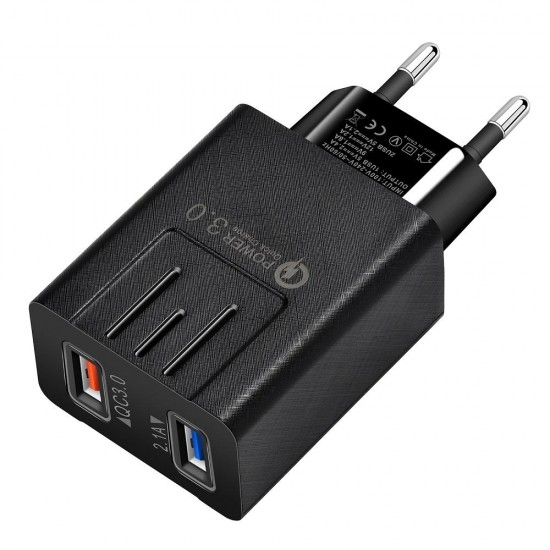 EU QC3.0 Dual USB Charger Power Adapter for Tablet Smartphone EU QC3.0 Dual USB Charger Power Adapter for Tablet Smartphone
