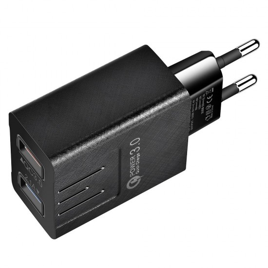 EU QC3.0 Dual USB Charger Power Adapter for Tablet Smartphone EU QC3.0 Dual USB Charger Power Adapter for Tablet Smartphone