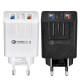 EU QC3.0 Dual USB Charger Power Adapter for Tablet Smartphone EU QC3.0 Dual USB Charger Power Adapter for Tablet Smartphone