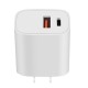 EU US 20W 3A QC3.0+PD Quick Charger Power Adapter for Tablet Smartphone