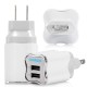 EU US 5V 2A Dual USB Charger Power Adapter For SmartphoneFor Tablet PC