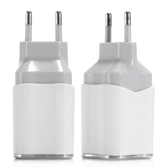 EU US 5V 2A Dual USB Charger Power Adapter For SmartphoneFor Tablet PC