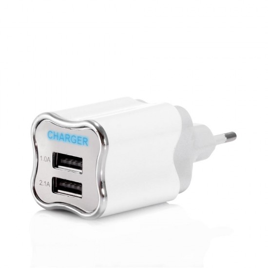 EU US 5V 2A Dual USB Charger Power Adapter For SmartphoneFor Tablet PC EU US 5V 2A Dual USB Charger Power Adapter For SmartphoneFor Tablet PC