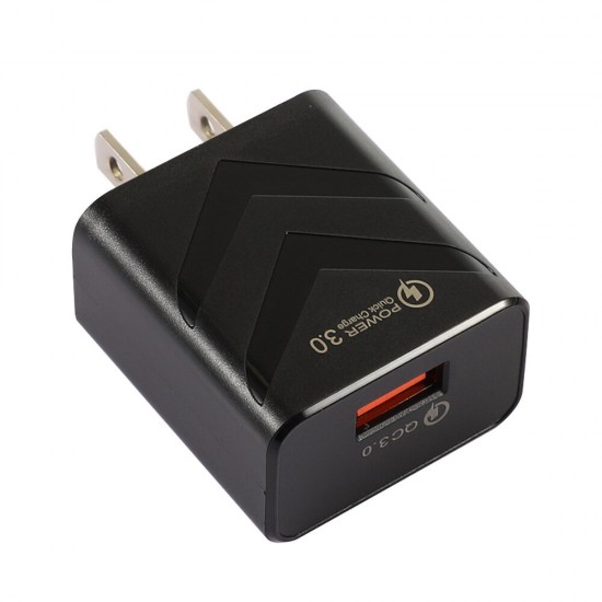 EU US QC3.0 3A USB Fast Charge Travel Charger Power Adapter for Tablet Smartphone