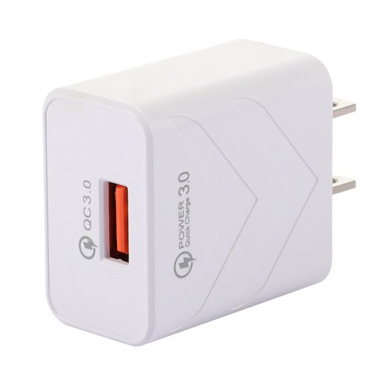 EU US QC3.0 3A USB Fast Charge Travel Charger Power Adapter for Tablet Smartphone