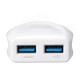 Fine Blue FC16 Universal 2 Port 5V 2.4A USB Car Charger for Tablet Cell Phone