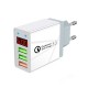 Gragas 3Ports USB Fast Charging QC3.0 Quick Charge Power Adapter with Digital Display for Mobile Phone Tablet Gragas 3Ports USB Fast Charging QC3.0 Quick Charge Power Adapter with Digital Display for Mobile Phone Tablet