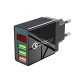 Gragas 3Ports USB Fast Charging QC3.0 Quick Charge Power Adapter with Digital Display for Mobile Phone Tablet Gragas 3Ports USB Fast Charging QC3.0 Quick Charge Power Adapter with Digital Display for Mobile Phone Tablet