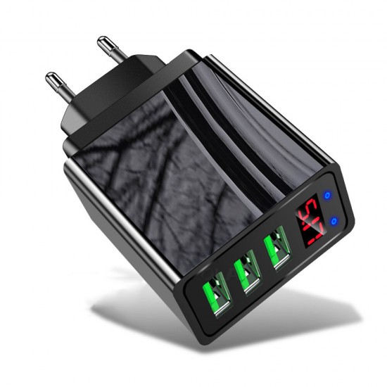 Gragas Mobile Phone Fast Charger Power Adapter Digital Display Lithium Battery Charger 3USB Port 3.1A EU Plug Charging Head Gragas Mobile Phone Fast Charger Power Adapter Digital Display Lithium Battery Charger 3USB Port 3.1A EU Plug Charging Head