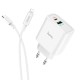 C57A EU Plug PD+QC3.0 Charger With Type C Cable for Tablet Smartphone C57A EU Plug PD+QC3.0 Charger With Type C Cable for Tablet Smartphone