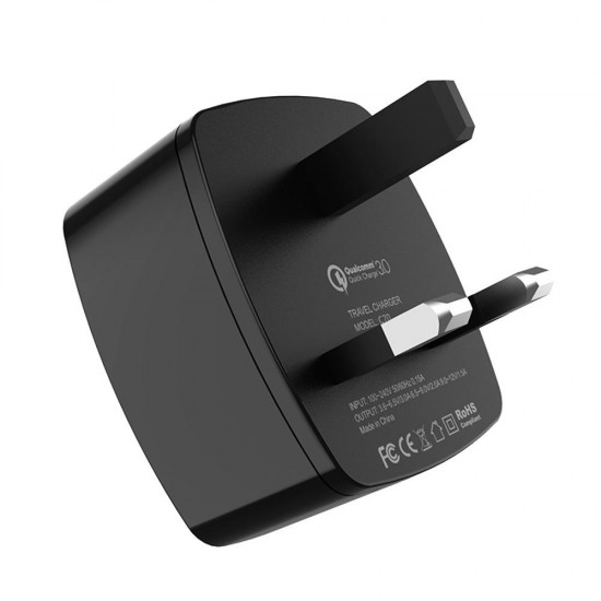 C70B UK Plug QC3.0 Charger For Tablet Smartphone