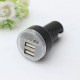 Mini Blue LED Light Bullet Dual USB 2-Port Car Charger Adaptor For Tablet