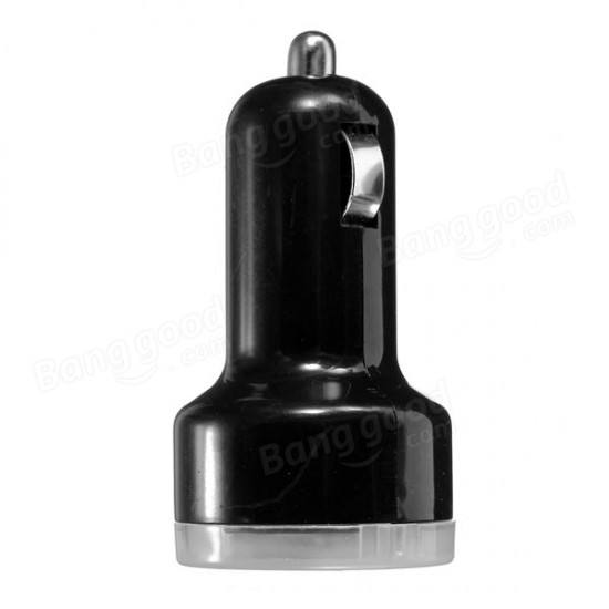 Mini Blue LED Light Bullet Dual USB 2-Port Car Charger Adaptor For Tablet Mini Blue LED Light Bullet Dual USB 2-Port Car Charger Adaptor For Tablet