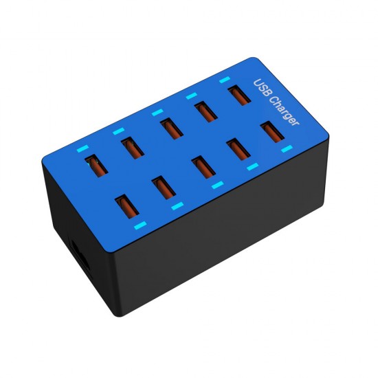 Multifunctional 10 Port Charging Socket EU Station for Tablet Smartphone