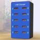 Multifunctional 10 Port Charging Socket EU Station for Tablet Smartphone