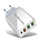 18W PD Charger QC 3.0 Dual USB EU Charger Power Adapter for Tablet Smartphone 18W PD Charger QC 3.0 Dual USB EU Charger Power Adapter for Tablet Smartphone
