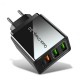 18W PD Charger QC 3.0 Dual USB EU Charger Power Adapter for Tablet Smartphone 18W PD Charger QC 3.0 Dual USB EU Charger Power Adapter for Tablet Smartphone