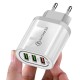 18W Quick Charge 3.0 Dual USB 2.1A Fast Charging Wall Charger Power Adapter for Tablet Smartphone