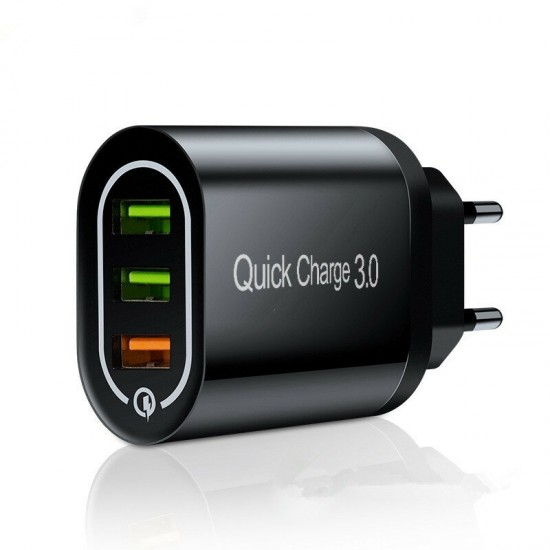 18W Quick Charge 3.0 Dual USB 2.1A Fast Charging Wall Charger Power Adapter for Tablet Smartphone