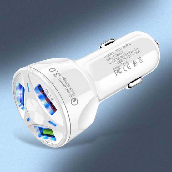 3 USB QC3.0 Quick Charge with LED Indicator Car Charger For HUAWEI Smartphone Tablet 3 USB QC3.0 Quick Charge with LED Indicator Car Charger For HUAWEI Smartphone Tablet