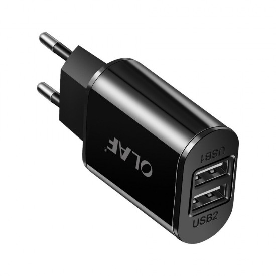 Dual USB 5V 2A EU Fast Charging Wall Travel Charger Power Adapter for Tablet Smartphone