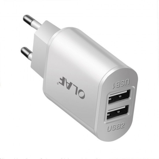 Dual USB 5V 2A EU Fast Charging Wall Travel Charger Power Adapter for Tablet Smartphone