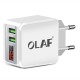 Dual USB Fast Charging Digital Display Travel Charger Power Adapter for Smartphone Tablet