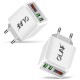 Dual USB Fast Charging Digital Display Travel Charger Power Adapter for Smartphone Tablet Dual USB Fast Charging Digital Display Travel Charger Power Adapter for Smartphone Tablet
