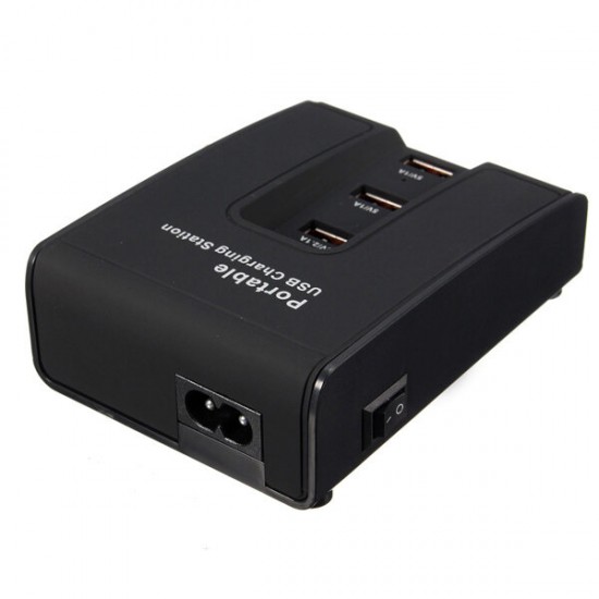 Portable 5 Ports USB Home Travel Charger AC Power Adapter