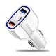 Quick Charge Dual USB Type-C Car Charger For Smartphone Tablet Quick Charge Dual USB Type-C Car Charger For Smartphone Tablet