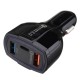 Quick Charge Dual USB Type-C Car Charger For Smartphone Tablet