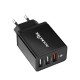 3 Ports 30W QC3.0 2.4A QC Fast Charging USB Charger Power Adapter for Samsung Huawei Smartphone Tablet