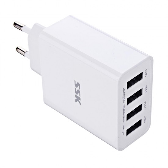 4 USB Port 5V 5A EU USB Charger Tablet Charger