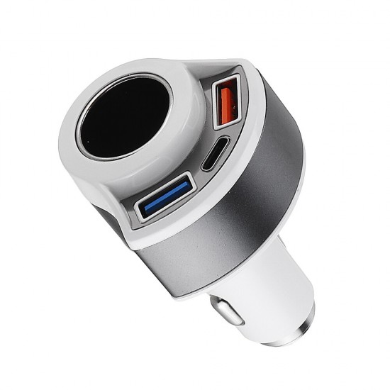 Type C QC 3.0 Dual USB Car Charger For Smartphone Tablet