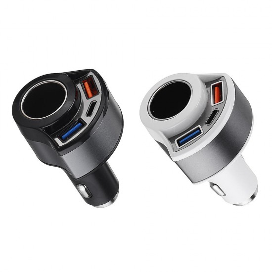 Type C QC 3.0 Dual USB Car Charger For Smartphone Tablet