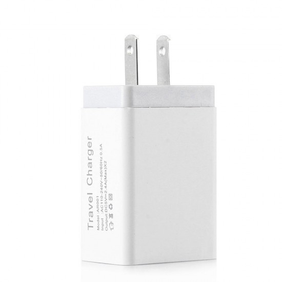 US EU 5V 2.4A Dual USB Travel Charger Power Adapter For Smartphone Tablet PC US EU 5V 2.4A Dual USB Travel Charger Power Adapter For Smartphone Tablet PC