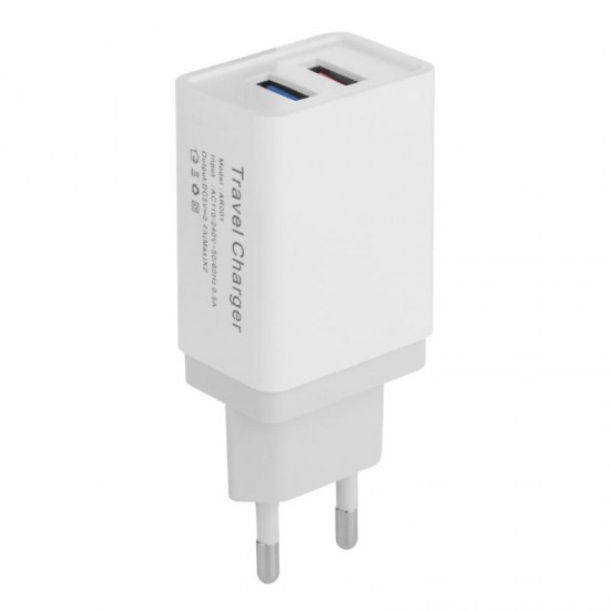US EU 5V 2.4A Dual USB Travel Charger Power Adapter For Smartphone Tablet PC US EU 5V 2.4A Dual USB Travel Charger Power Adapter For Smartphone Tablet PC