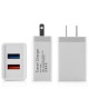 US EU 5V 2.4A Dual USB Travel Charger Power Adapter For Smartphone Tablet PC US EU 5V 2.4A Dual USB Travel Charger Power Adapter For Smartphone Tablet PC