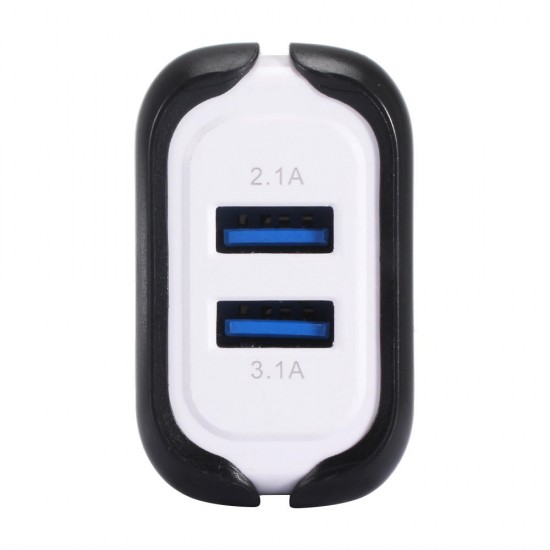 US EU 5V 3.1A Dual USB Charger Power Adapter For Smartphone Tablet PC US EU 5V 3.1A Dual USB Charger Power Adapter For Smartphone Tablet PC