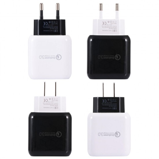 US EU Q6 Quick Charger 3.0 USB Charger Power Adapter For Smartphone Tablet PC US EU Q6 Quick Charger 3.0 USB Charger Power Adapter For Smartphone Tablet PC