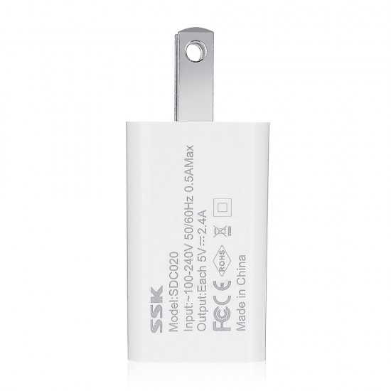 US Plug 2 Ports USB Charger Tablet Charger