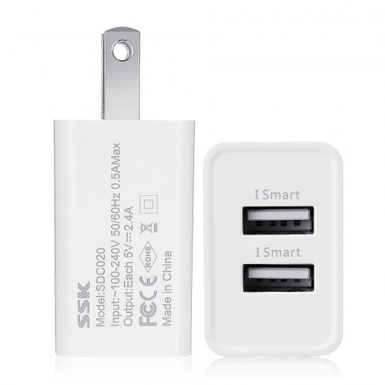 US Plug 2 Ports USB Charger Tablet Charger US Plug 2 Ports USB Charger Tablet Charger