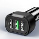 US-CC100-1 C17 5V 2.4A 5V 1A QC3.0 3 USB Port Car Charger for Tablet Smartphone US-CC100-1 C17 5V 2.4A 5V 1A QC3.0 3 USB Port Car Charger for Tablet Smartphone