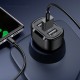 US-CC100-1 C17 5V 2.4A 5V 1A QC3.0 3 USB Port Car Charger for Tablet Smartphone US-CC100-1 C17 5V 2.4A 5V 1A QC3.0 3 USB Port Car Charger for Tablet Smartphone