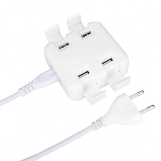 USB 4 Port AC Wall Charging Station Home Adapter Stand For Tablet Cell Phone USB 4 Port AC Wall Charging Station Home Adapter Stand For Tablet Cell Phone