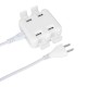 USB 4 Port AC Wall Charging Station Home Adapter Stand For Tablet Cell Phone