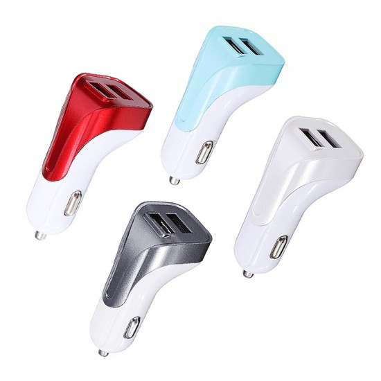 Universal 2.1A Dual USB Car Charger Adapter for Android Tablet Smartphone