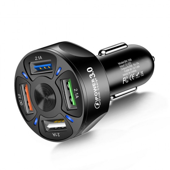 Universal 3A QC3.0 4 USB Car Charger Power Adapter for Smartphone Tablet Universal 3A QC3.0 4 USB Car Charger Power Adapter for Smartphone Tablet